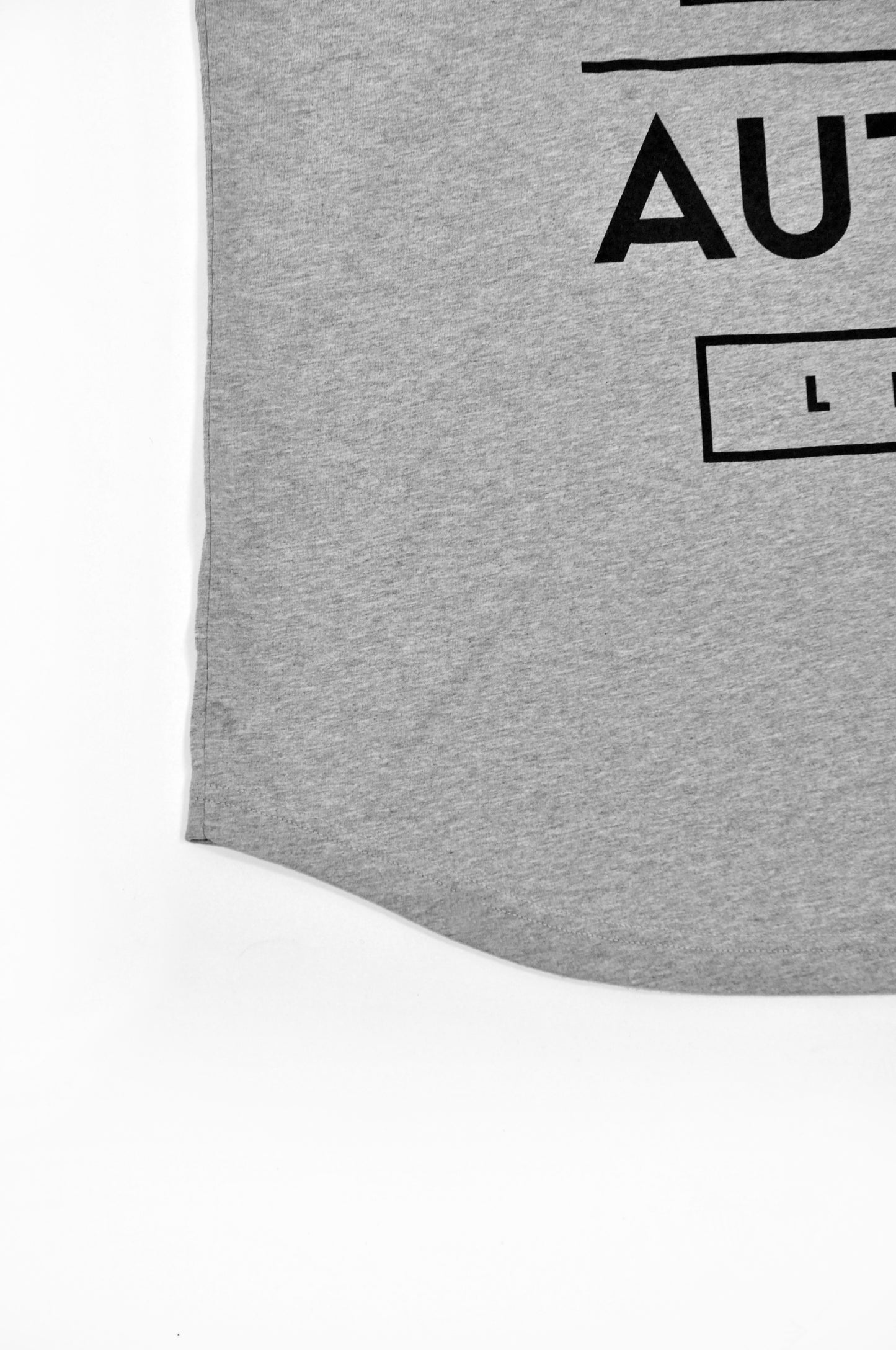 LIFE T-SHIRT / grey - black